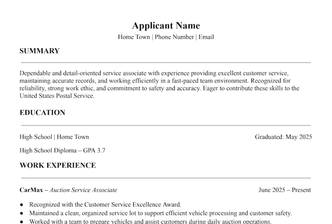 write professional resumes for your dream job